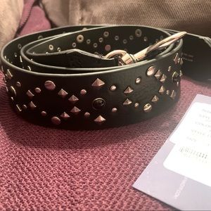 Rebecca Minkoff Black leather Guitar or Bag Strap